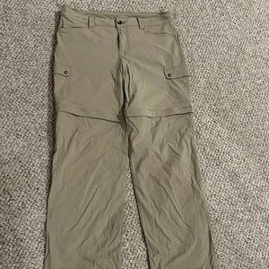 Eddie Bauer Khaki Convertible Pants Size 10